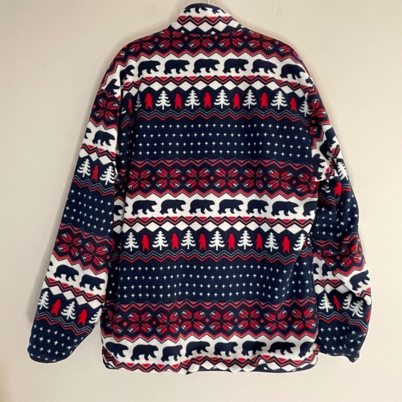 Chubbies Reversible Fleece Aztec Men Cabinecore 1/4 Zip Pullover Anorak Jacket - Picture 3 of 16